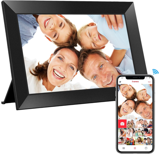 Frameo 10.1 Inch Digital Picture Frame WiFi 32GB HD Touch Screen Electronic Photo Frame