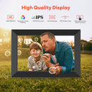 Frameo 10.1 Inch Digital Picture Frame WiFi 32GB HD Touch Screen Electronic Photo Frame