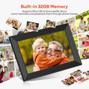 Frameo 10.1 Inch Digital Picture Frame WiFi 32GB HD Touch Screen Electronic Photo Frame