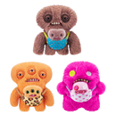Fuggler Mini Rascals Series 1 Squidge Brown Long Pile Plush Toy by ZURU Funny Ugly Monster Collectible (Double Trouble 9 Inch)