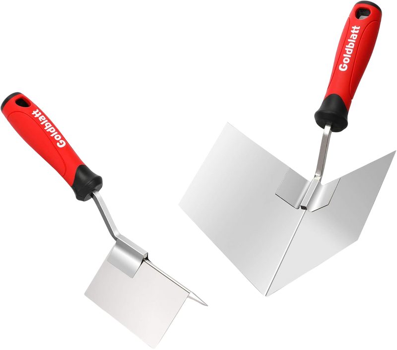 Goldblatt 2 Piece Drywall Corner Tool Set, 5'' Outside Corner Knife & 3-1/2'' Inside Corner Knife
