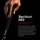 Golf Pride Tour Velvet 360 Midsize Golf Grips White – Durable Non-Slip Club Grips (Pack of 8)