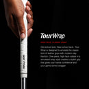 Golf Pride Tour Wrap Midsize Golf Club Grips – High-Tack Classic Wrap Design (Pack of 8)