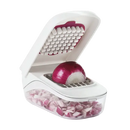 Good Grips Vegetable and Onion Chopper with Easy Pour Opening White