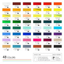 MEEDEN Gouache Paint Tube Set: 48 x 12ml (0.4 oz) Colors Art Paint