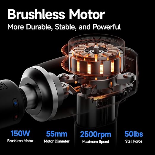 HEYCHY Percussion Massage Gun With Heat and Cold Therapy 12mm Amplitude