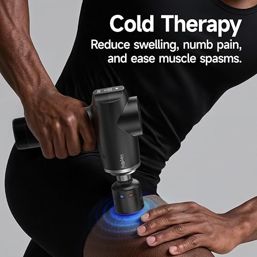 HEYCHY Percussion Massage Gun With Heat and Cold Therapy 12mm Amplitude
