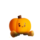 Halloween Gift Of Pumpkin Night Light: Cute Pumpkin Decor Silicone Rechargeable Night Lamp