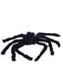 Halloween Outdoor Decorations Black Scary Giant Fake Hairy Spider Props for Yard Party Decor 150cm, 2 Pack