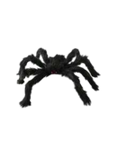 Halloween Outdoor Decorations Black Scary Giant Fake Hairy Spider Props for Yard Party Decor 150cm, 2 Pack