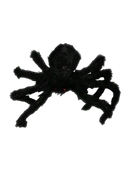 Halloween Outdoor Decorations Black Scary Giant Fake Hairy Spider Props for Yard Party Decor 150cm, 2 Pack