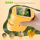 1000X Handheld Digital Microscope for Kids: Pocket Microscope with 2.0" IPS Screen