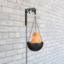 Hanging Fire Flame Light Prop for Halloween and Party Decor Black