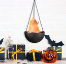 Hanging Fire Flame Light Prop for Halloween and Party Decor Black