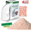 Health Original Himalayan Salt Inhaler Pipe Ceramic Filled with 100% Pure Himalayan Salt - with hygienic with 200Grm Salt Free (Pack of 1 Salt Inhaler)