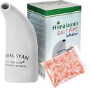 Health Original Himalayan Salt Inhaler Pipe Ceramic Filled with 100% Pure Himalayan Salt - with hygienic with 200Grm Salt Free (Pack of 1 Salt Inhaler)