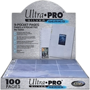 Ultra PRO - 11-Hole Punch 9-Pocket Pages Silver Series, 100 Pages