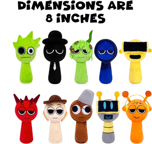 Horror Games Plushies Toy for Fans, Soft Stuffed Animal Pillow Figure Doll Christmas Birthday Gifts for Adult Kids (20Pcs)