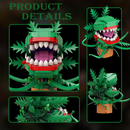 Horror Piranha Flower Building Kit – 303PCS Cannibal Plant Bricks for Halloween & Gift Fun