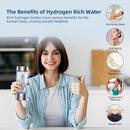 Hydrogen Water Bottle, Portable Rechargeable Hydrogen Water, Rapid Electrolysis with SPE/PEM Technology, for Home Office Travel Office School Fitness use