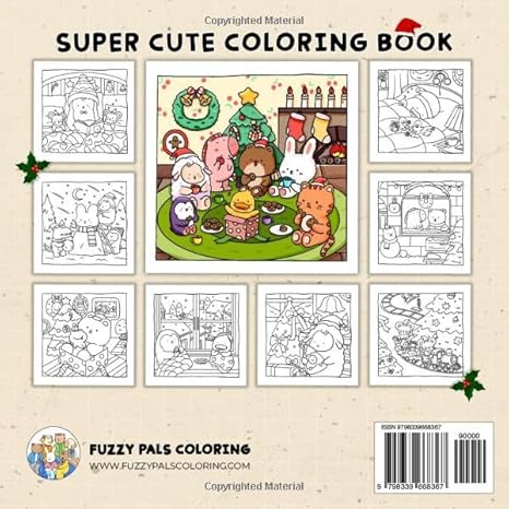 Hygge Christmas Coloring Book – Cozy Festive Scenes for Relaxation