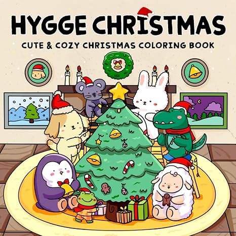Hygge Christmas Coloring Book – Cozy Festive Scenes for Relaxation