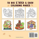 Hygge Place Coloring Book – Bold, Easy Designs with Cozy Corners