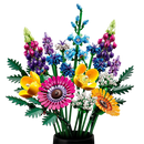 Icons Wildflower Bouquet Set Artificial Flowers with Poppies and Lavender