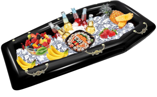 Inflatable Coffin Cooler – 52" Halloween Party Drink Station & Spooky Decor