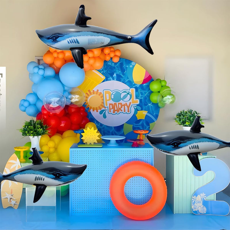 Inflatable Shark Pool Balloon – 33 Inch Party Decoration & Gift