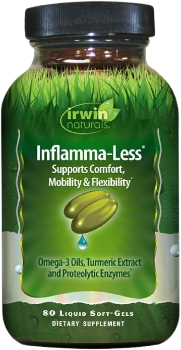 Irwin Naturals Inflamma-Less, Promotes Comfort, Mobility & Flexibility, 80 Liquid Softgels