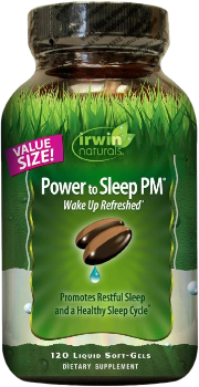 Irwin Naturals Power to Sleep PM - 120 Liquid Soft-Gels - with Melatonin, GABA, Ashwagandha