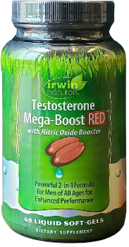 Irwin Naturals Testosterone Mega-Boost Red - 68 Liquid Soft-Gels