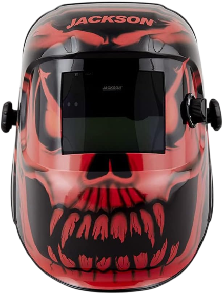 Jackson Safety Premium Graphic Welding Hood with ADF - Ultra Lightweight Auto Darkening Welding Helmet - ANSI Z87.1 (Multiple Styles)