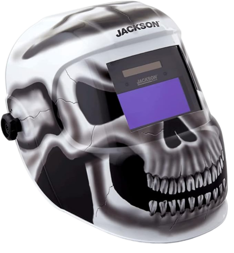 Jackson Safety Premium Graphic Welding Hood with ADF - Ultra Lightweight Auto Darkening Welding Helmet - ANSI Z87.1 (Multiple Styles)