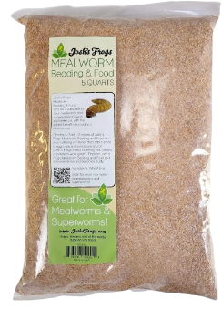 Josh's Frogs Mealworm & Superworm Wheat Bran Bedding and Food Source (5 Quarts)