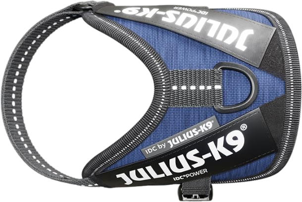 Julius-K9, 16IDC-FAR-B2, IDC Powerharness, dog harness, Size: Baby 2, Denim