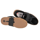 K1 Mid-Sole Ice Cleats - Rotatable Traction Aids For Flat Shoes - Indoor/Outdoor, Climbing, Driving - Slim Profile - Black