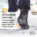 K1 Mid-Sole Ice Cleats - Rotatable Traction Aids For Shoes/Boots - Indoor/Outdoor, Climbing, Driving - Low Profile - Black