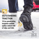 K1 Mid-Sole Ice Cleats - Rotatable Traction Aids For Shoes/Boots - Indoor/Outdoor, Climbing, Driving - Original - Black