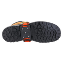 K1 Mid-Sole Ice Cleats - Rotatable Traction Aids For Shoes/Boots - Indoor/Outdoor, Climbing, Driving - Original - Orange