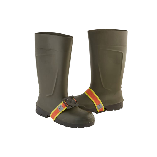 K1 Mid-Sole Intrinsic Ice Cleats - Rotatable Non-Sparking Traction Aids For Shoes/Boots - High Profile - Orange