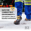 K1 Mid-Sole Intrinsic Ice Cleats - Rotatable Non-Sparking Traction Aids For Shoes/Boots - Low Profile - Orange