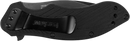 Kershaw Clash Black Serrated Pocketknife, 3" 8Cr13MoV Steel Drop Point Blade, Assisted One-Handed Flipper Opening, Folding Utility EDC