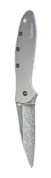 Kershaw Leek Pocket Knife, 3" 14C28N Stainless Steel Drop Point Blade, Spring Assisted Knife, Folding EDC