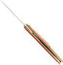 Kershaw Leek, Orange Pocket Knife (1660OR), 3 Bead-Blasted High-Performance Sandvik 14C28N Steel Blade, Orange Anodized Aluminum Handle, SpeedSafe Assisted Opening, Liner and Tip Lock Slider