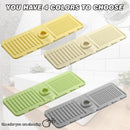 Kitchen Sink Splash Guard, Silicone Faucet Guard & Draining Mat, Foldable Faucets Sinking Protectors Pad Faucet Mats for Kitchen Sink Home Supplies (GREY)