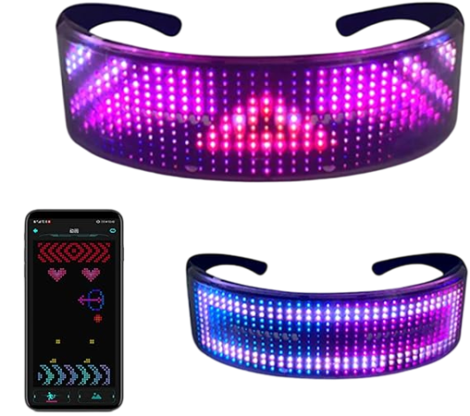 LED Glow Glasses – Light-Up Sunglasses for Parties, Birthdays, and Halloween