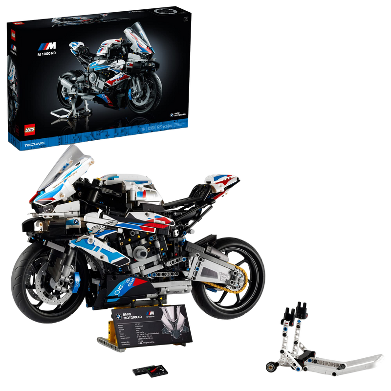 LEGO Technic BMW M 1000 RR Motorcycle Model Kit 42130 – Advanced Build & Display Collectible for Adults