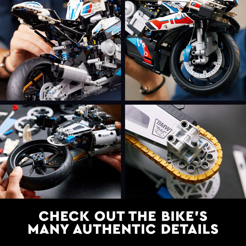 LEGO Technic BMW M 1000 RR Motorcycle Model Kit 42130 – Advanced Build & Display Collectible for Adults